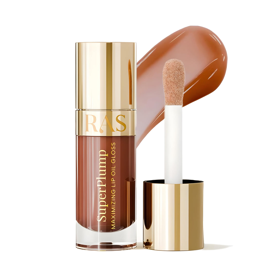 SuperPlump™ Maximizing Lip Oil Gloss - Hazelnut Glow – SuperPlump™ Maximizing Lip Oil Gloss - Hazelnut Glow, image 1