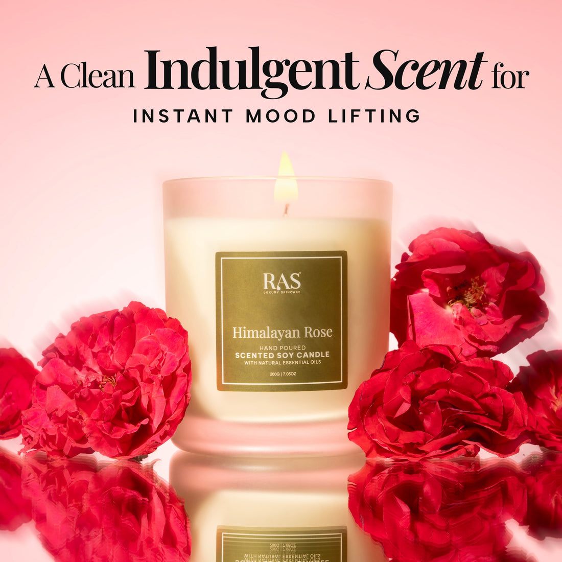 Hand Poured Scented Soy Candle With Natural Essential Oils – Himalayan Rose, image 10