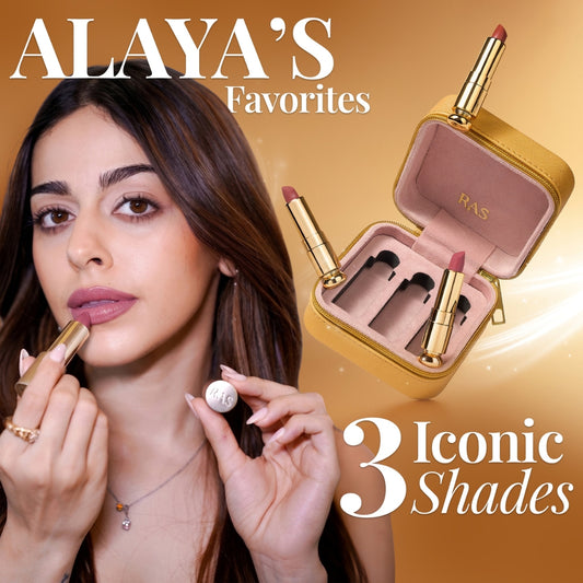 RAS Lumiere Satin Matte Mini Lipstick Bestsellers Set of 3
