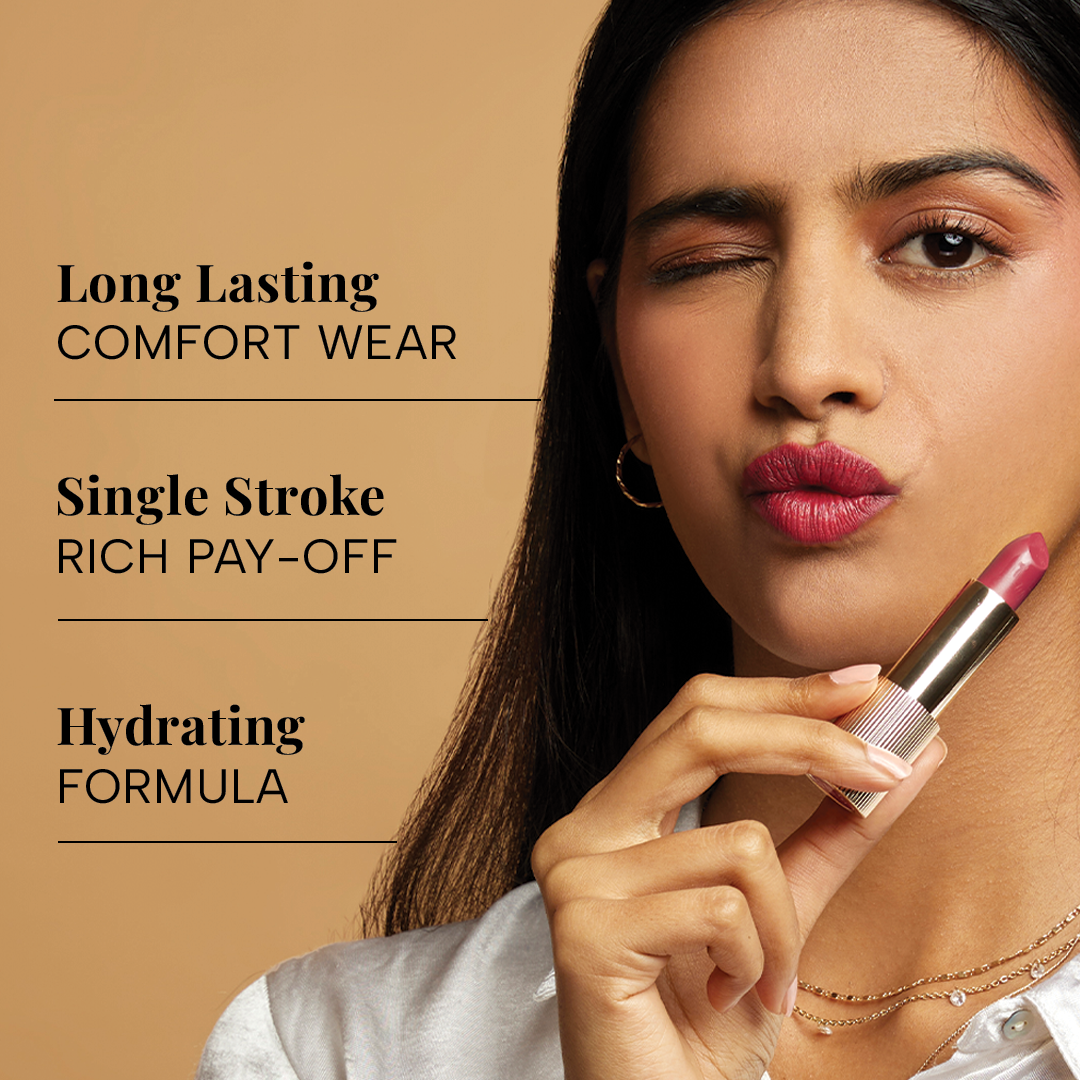 Lumiere Satin Matte Lipstick with Botanical Oils ā Velvet Mauve, image 49