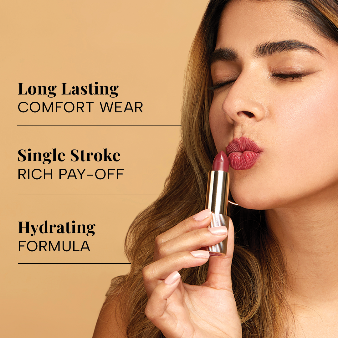 Lumiere Satin Matte Lipstick with Botanical Oils ā Twilight Truffle, image 34