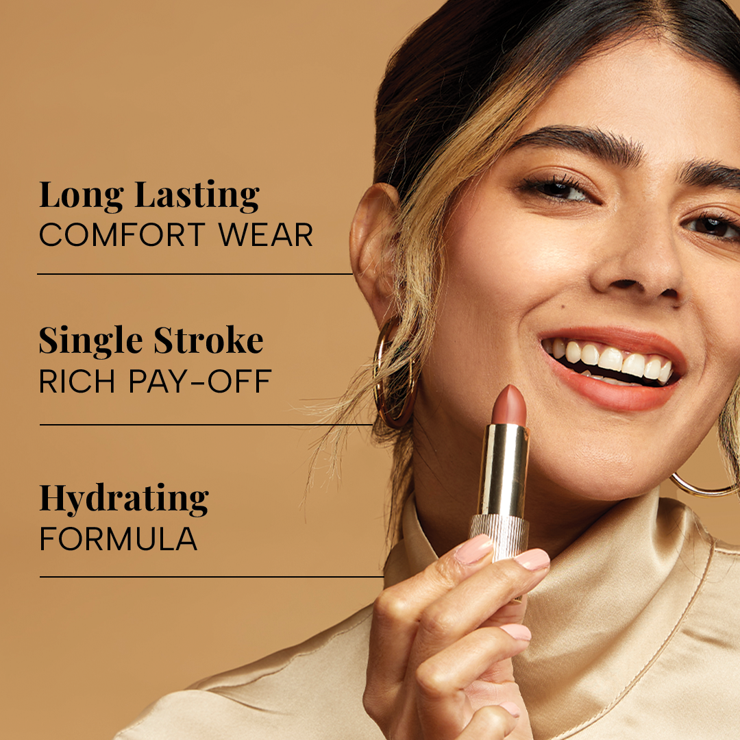 Lumiere Satin Matte Lipstick with Botanical Oils ā Desert Dusk, image 96