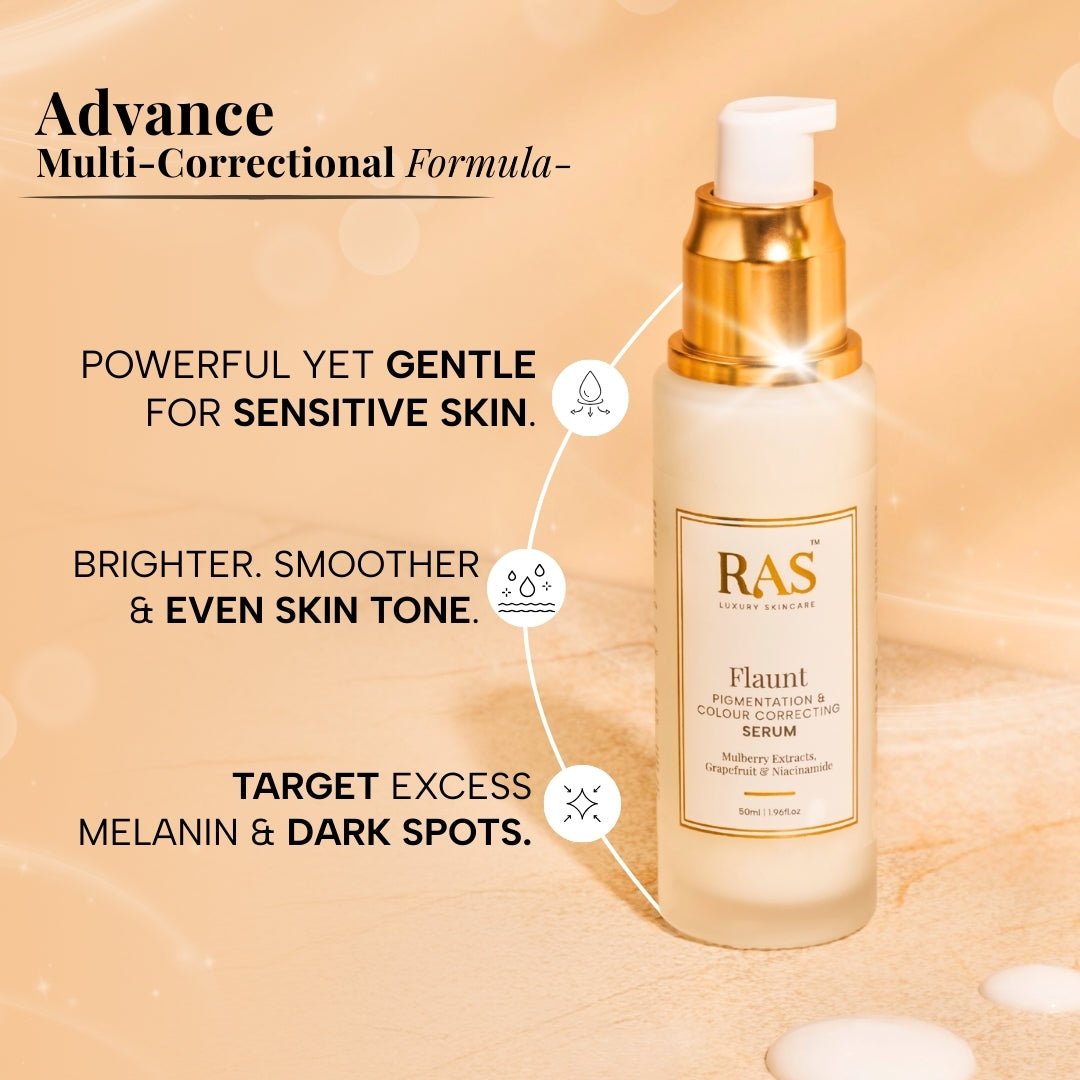 Flaunt Anti-Pigmentation Serum for Neck, Elbow, Underarms & Knees – 50ml, image 4