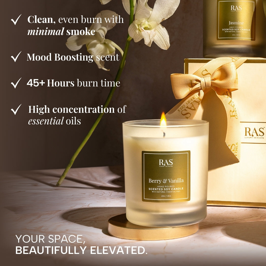 Hand Poured Scented Soy Candle With Natural Essential Oils – Berry Vanilla, image 20