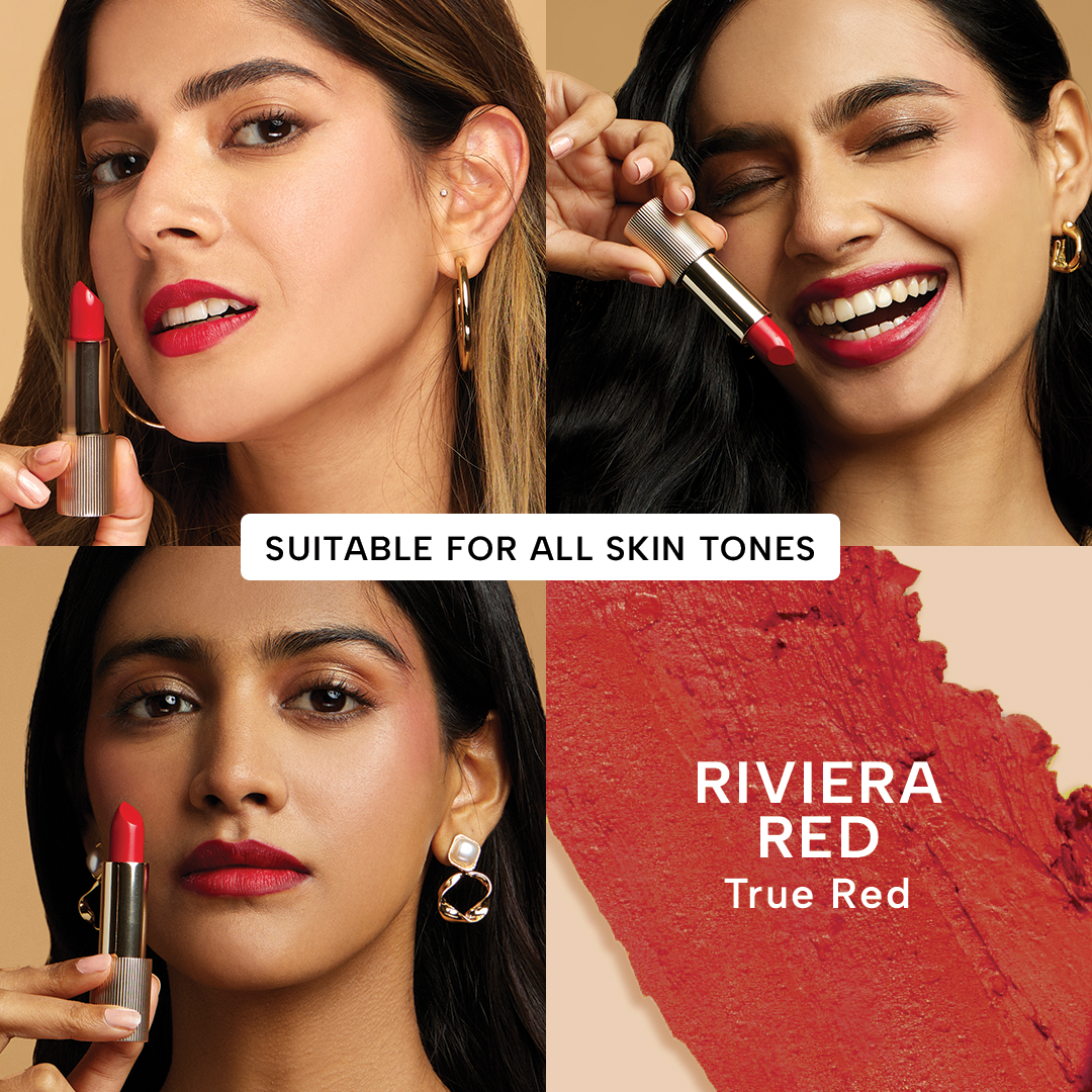 Lumiere Satin Matte Lipstick with Botanical Oils ā Riviera Red, image 21