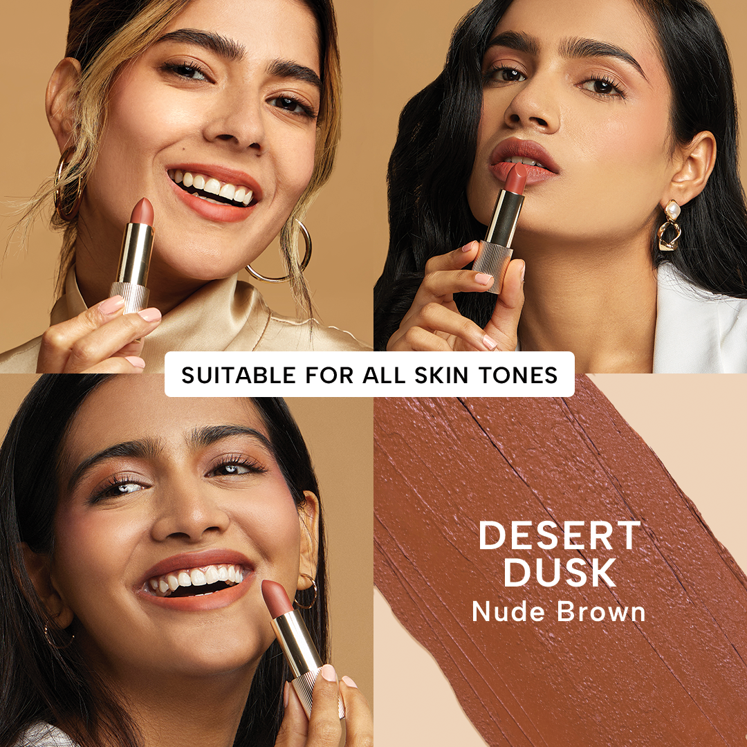Lumiere Satin Matte Lipstick with Botanical Oils ā Desert Dusk, image 98