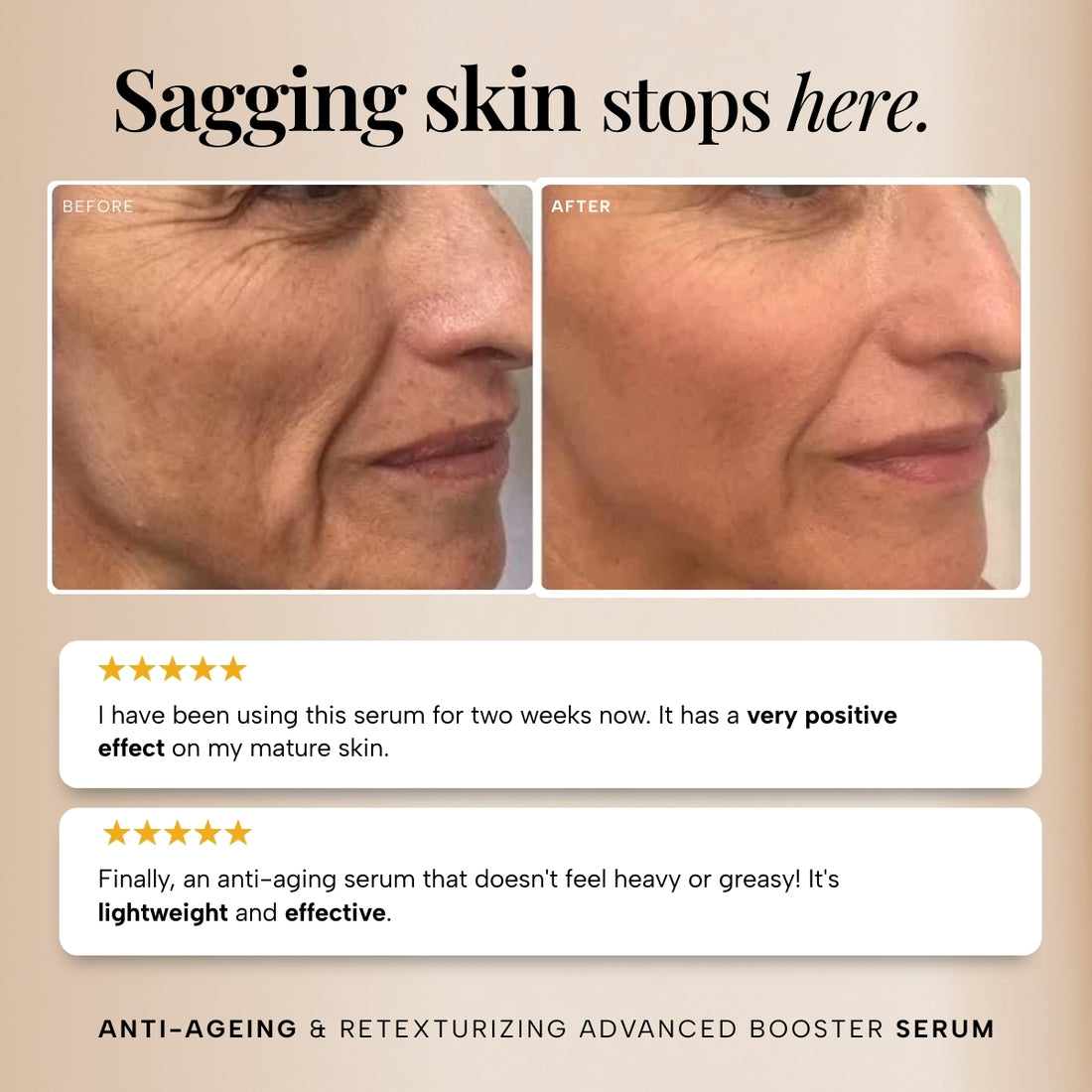Anti-Ageing & Retexturizing Advanced Booster Serum – 30ML, image 5