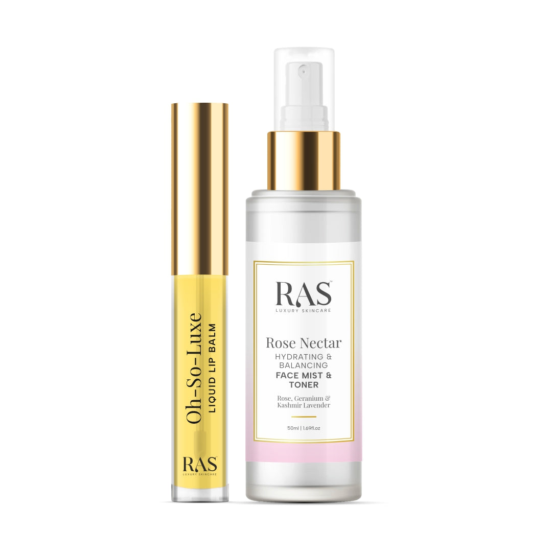 Dewy Look Duo Kit - Rose Nectar Face Mist & Lip Balm – Dewy Look Duo Kit - Rose Nectar Face Mist & Lip Balm, image 1