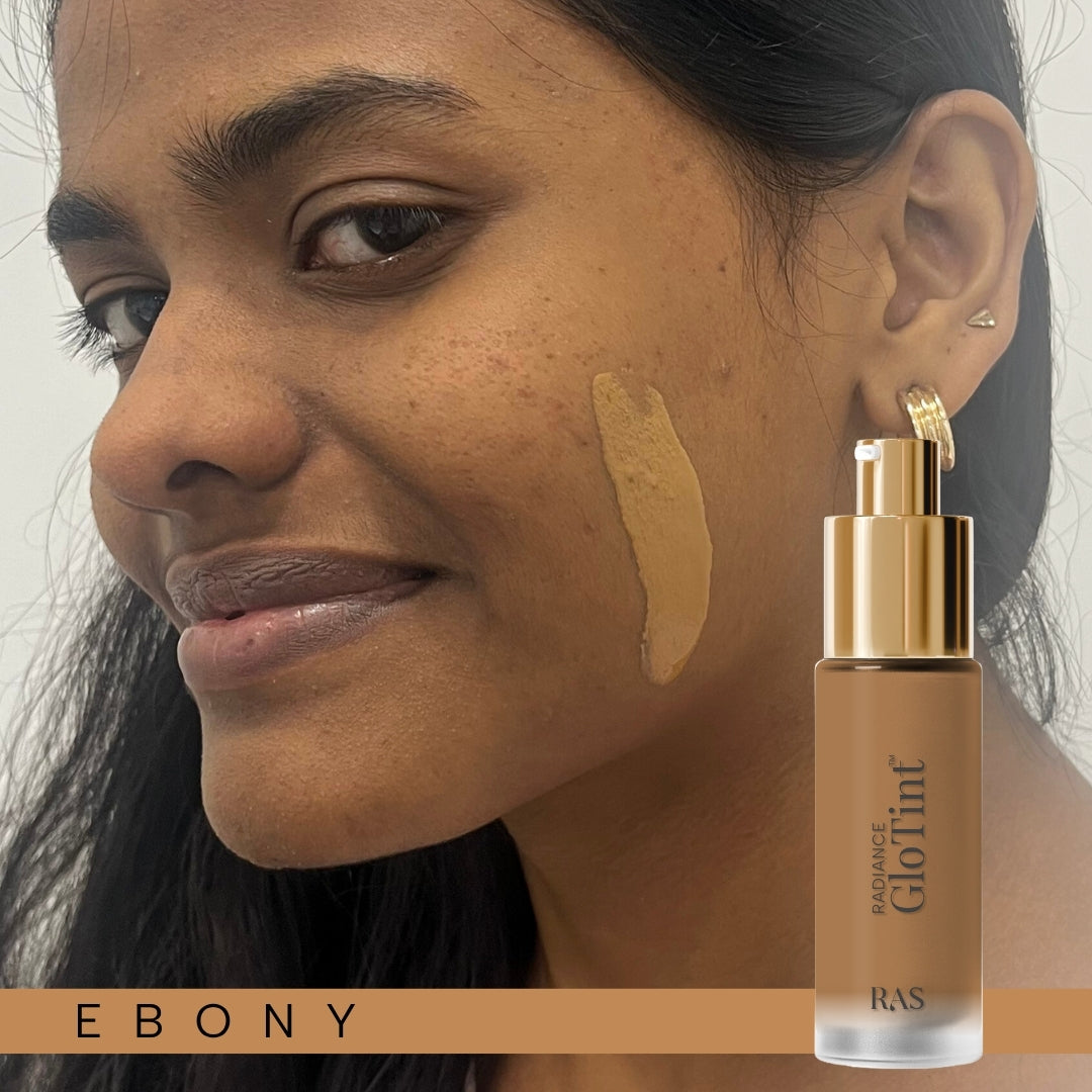 Glo-Tint Radiance Skin Perfector - Sheer Tint Foundation with SPF Protection – Ebony, image 132