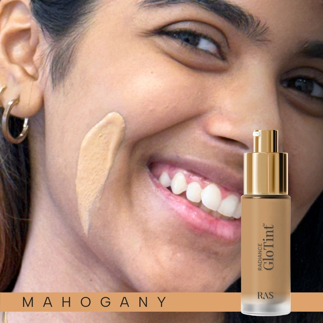 Glo-Tint Radiance Skin Perfector - Sheer Tint Foundation with SPF Protection – Mahogany, image 100