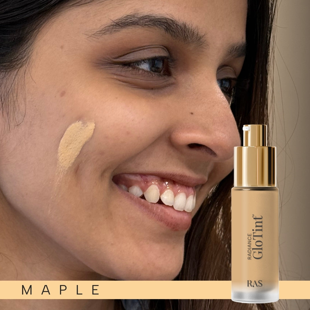 Glo-Tint Radiance Skin Perfector - Sheer Tint Foundation with SPF Protection – Maple, image 52
