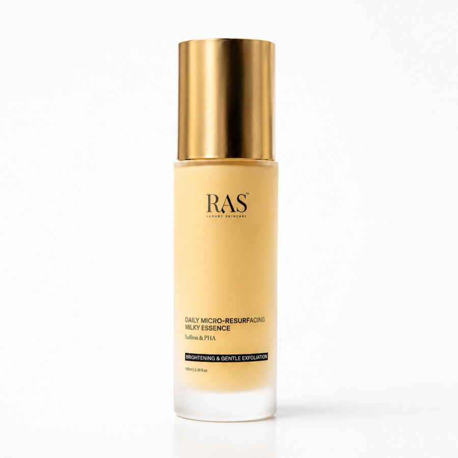 RAS Daily Micro-Resurfacing Milky Essence toner for gentle exofliation & hydration