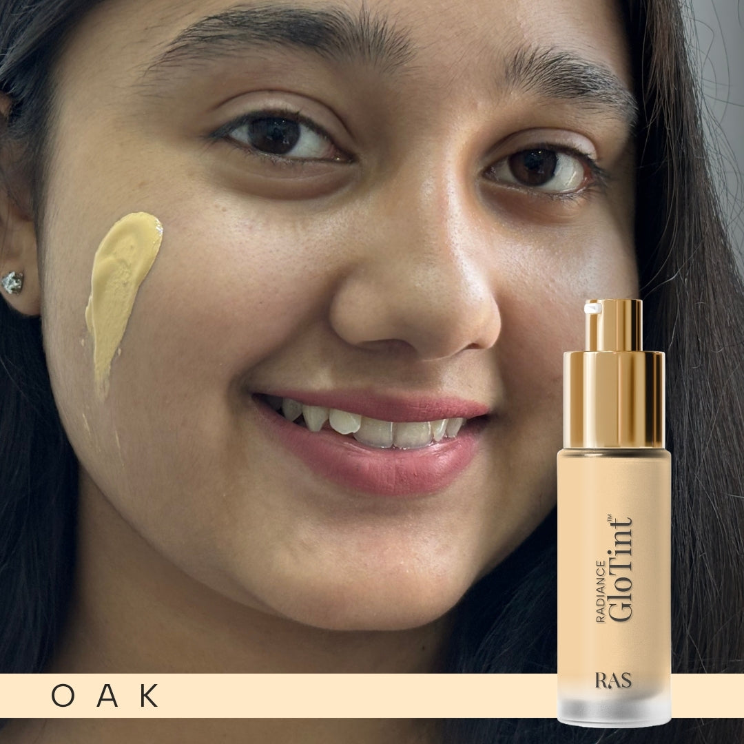 Glo-Tint Radiance Skin Perfector - Sheer Tint Foundation with SPF Protection – Oak, image 20