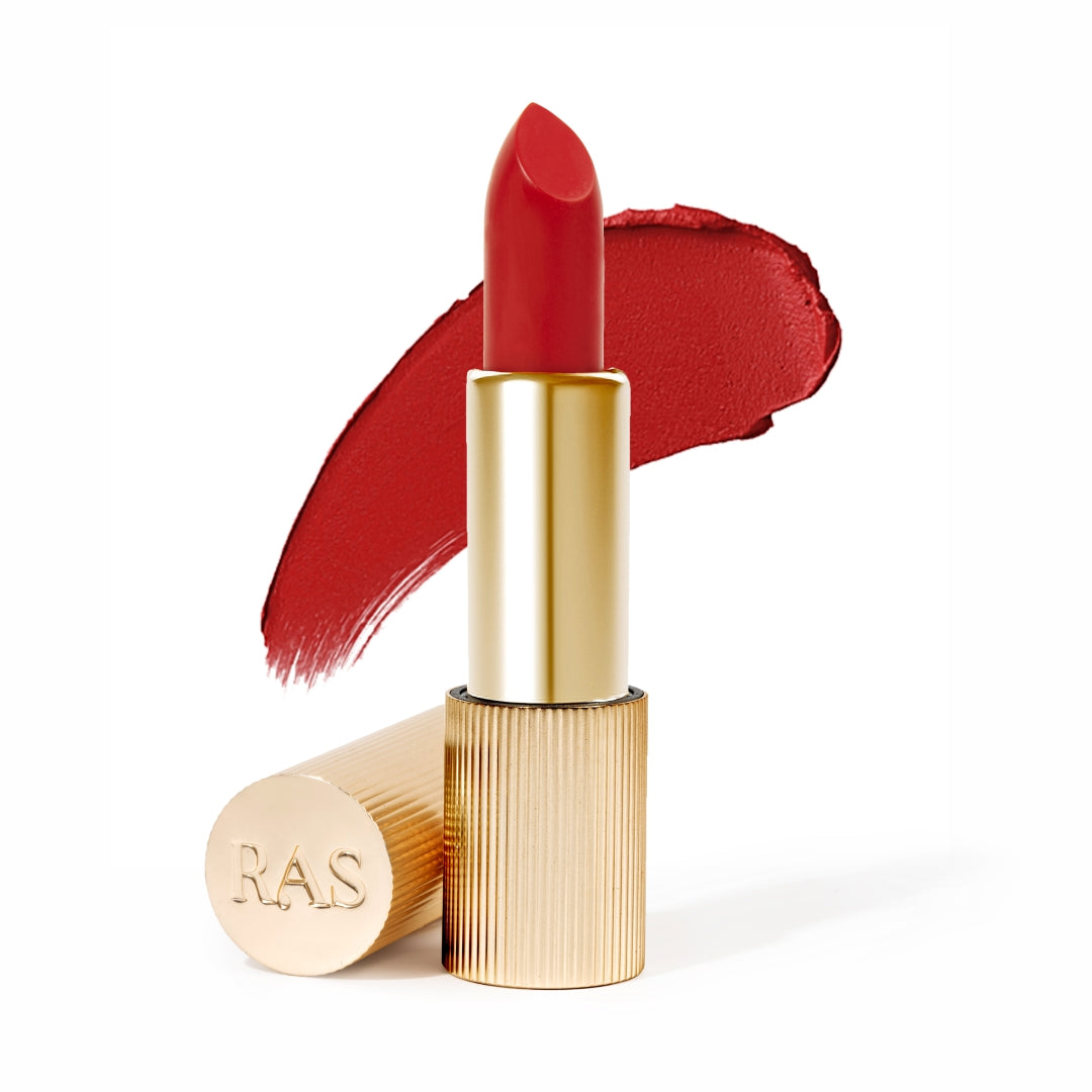 Lumiere Satin Matte Lipstick - Riviera Red