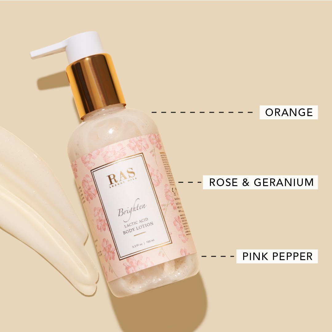 Brighten Lactic Acid Body Lotion | Himalayan Rose & Pink Pepper