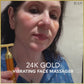 24K T-Shape Gold Vibrating Face Massager