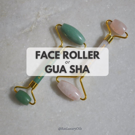 Crystal Face Rollers or Gua Sha? Which is the right face massager tool for you. Difference between Roller & Gua Sha and their Benefits