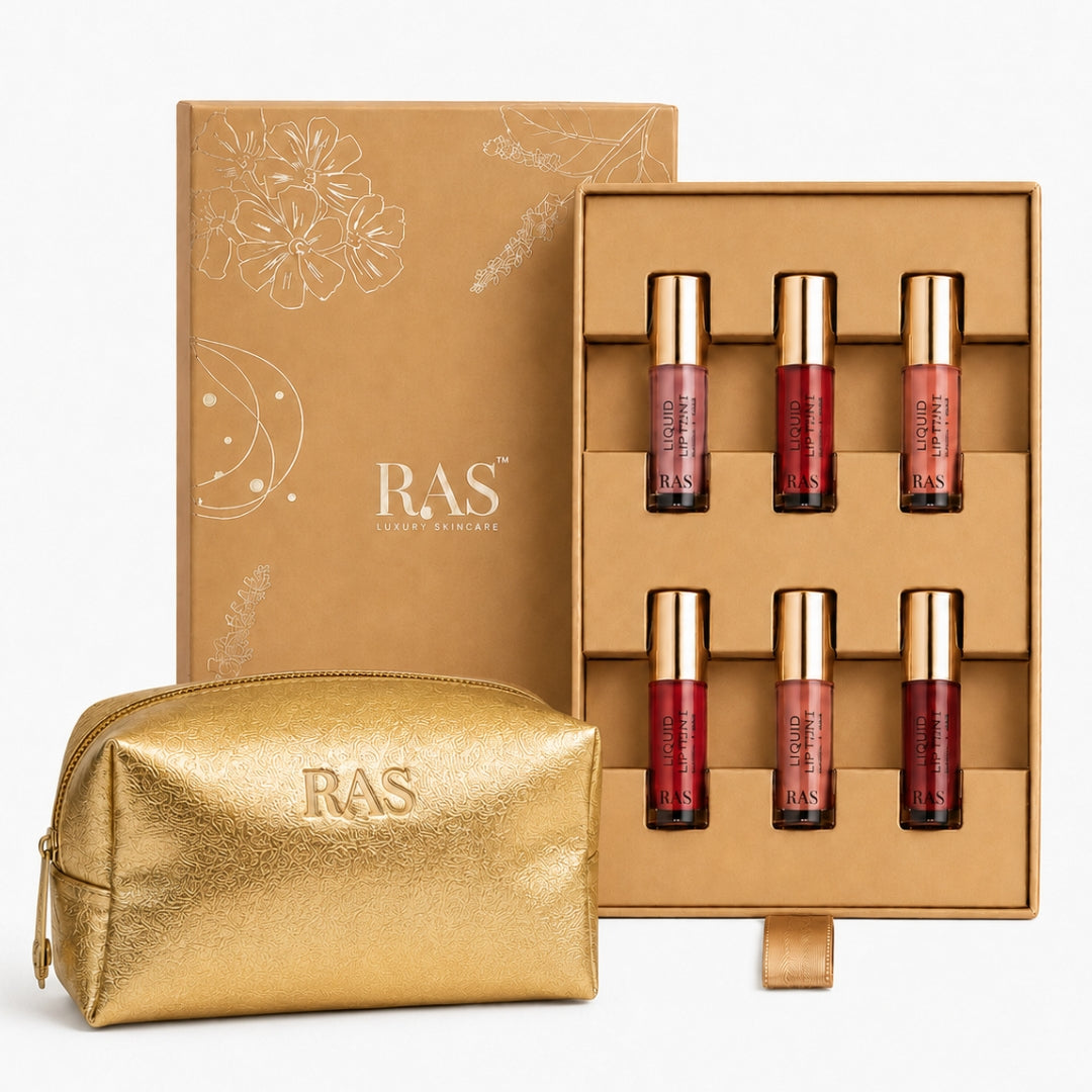 Free 6-Piece Tinted Lip Balm Miniature Set + Golden Pouch