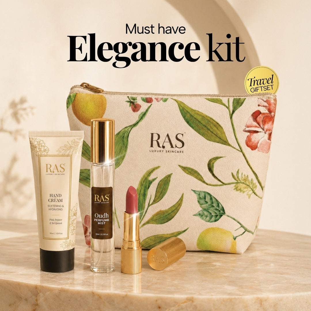 RAS Effortless Elegance Kit with Lipstick, Perfume & Hand cream