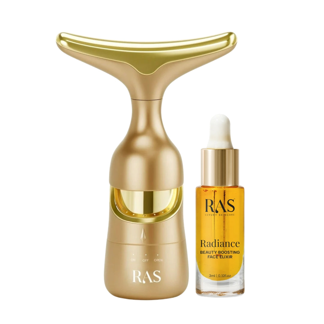 Free Skin Lift Electric Facial & Neck Massager + 24K Gold Face Elixir