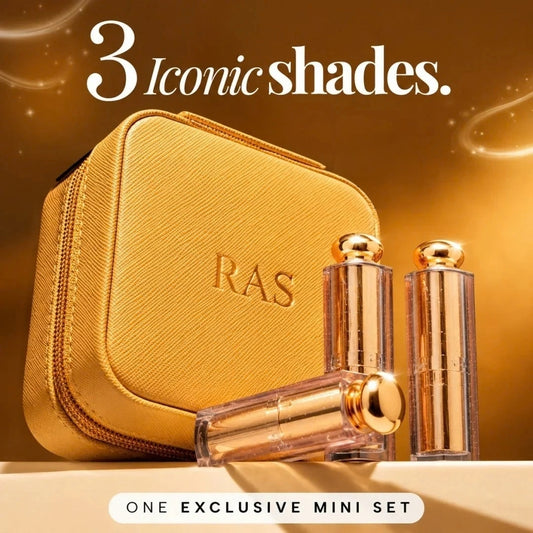 RAS Lumiere Satin Matte Mini Lipstick Bestsellers Set of 3