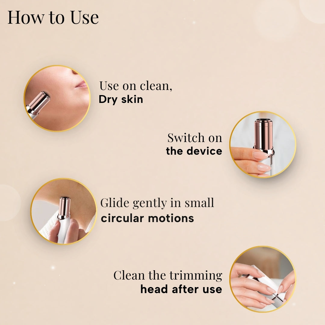 Free Painless Electric Facial Hair Remover for Women +  Super Recharge Bakuchiol Night Cream