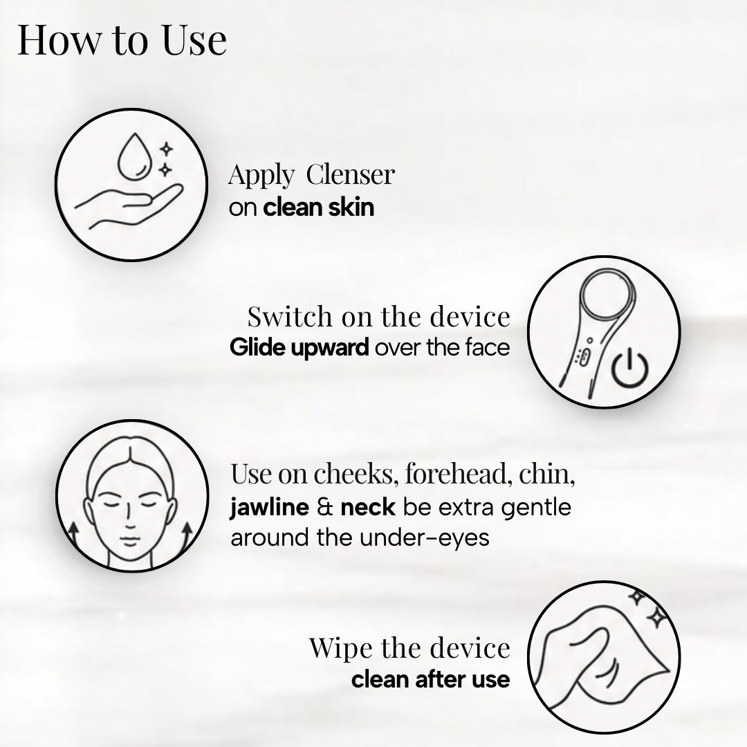 Free Ionic Skin Purifying Electrical Face Tool + Radiance Face Wash