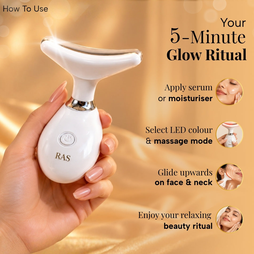 RAS Sculpt-lift-glow 3-in-1 Led Face & Neck Device