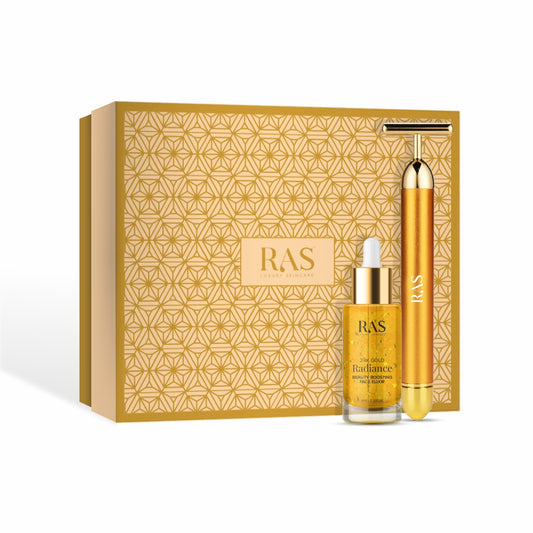 Golden Glow Massage Gift Set for Bright and Firm Skin