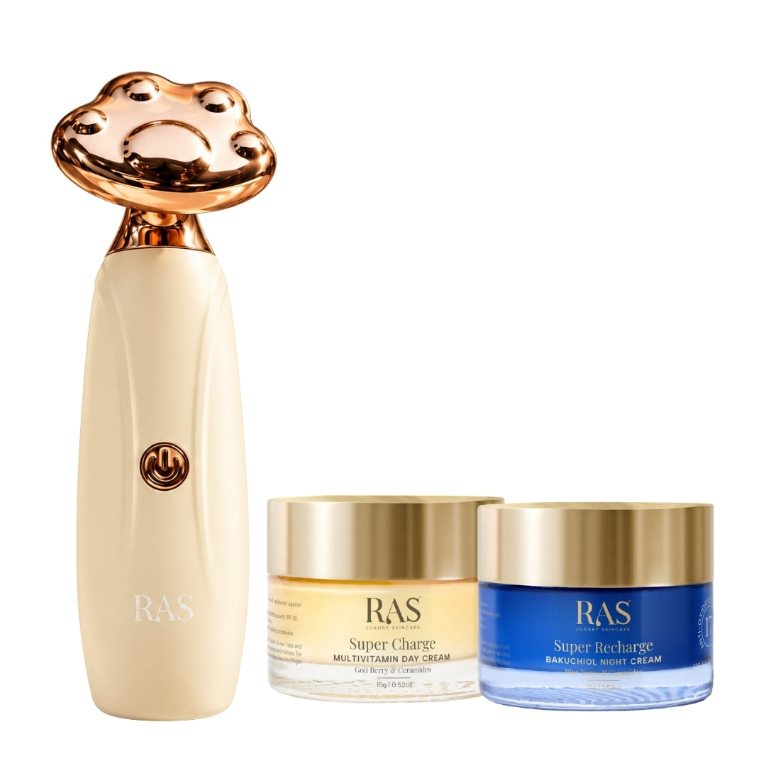 Free Purfect Glow  Electric Toning Massager +  Night Cream +  Day Cream