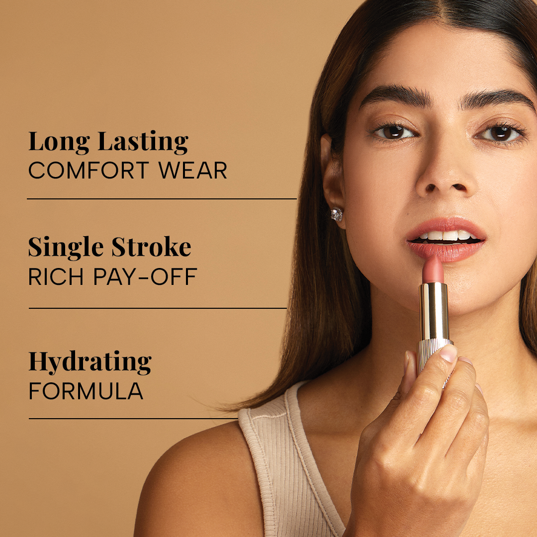 Lumiere Satin Matte Lipstick - Nude Silk – Lumiere Satin Matte Lipstick - Nude Silk, image 3