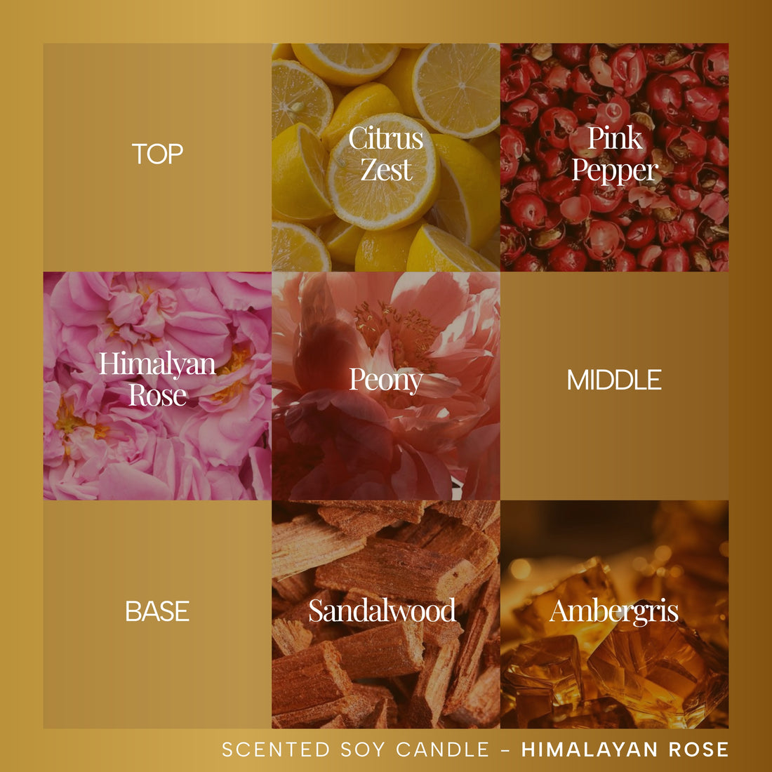 Hand Poured Scented Soy Candle With Natural Essential Oils – Himalayan Rose, image 11