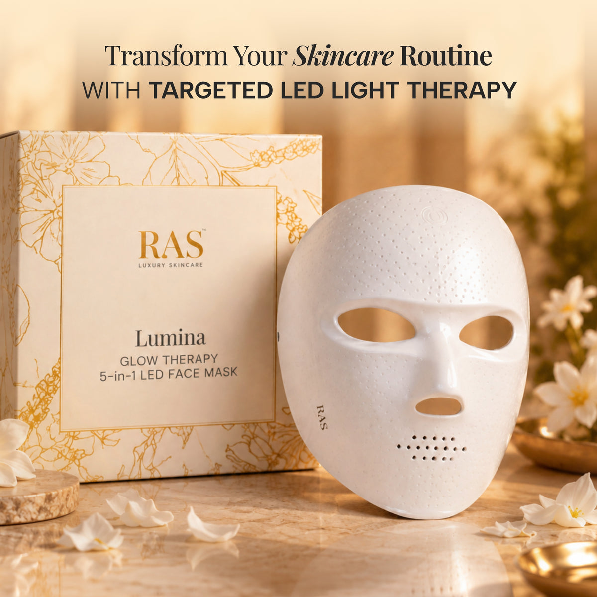 RAS Lumina Glow Therapy 5-in-1 Led Face Mask