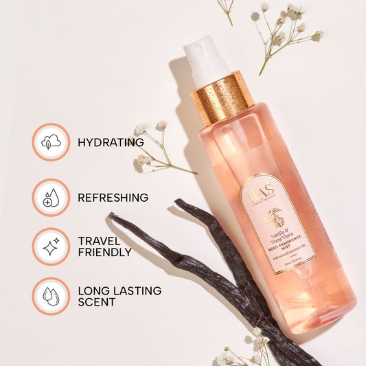 Vanilla & Ylang Ylang Body Fragrance Mist With Natural Essentials Oils