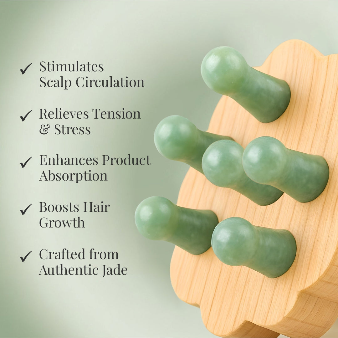 jade plant benefits for hair Jade Scalp Massager – RAS Luxury Skincare