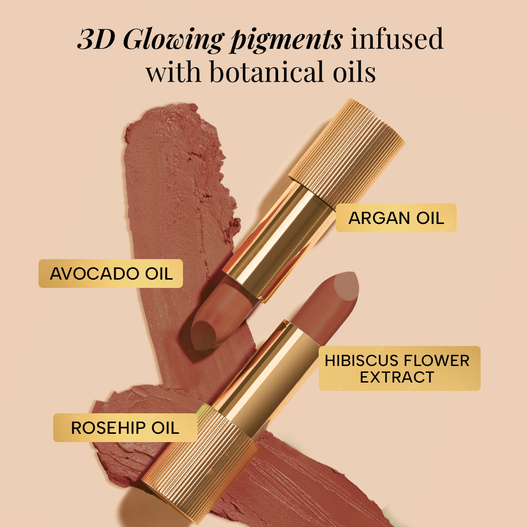 Lumiere Satin Matte Lipstick with Botanical Oils – Desert Dusk, image 97