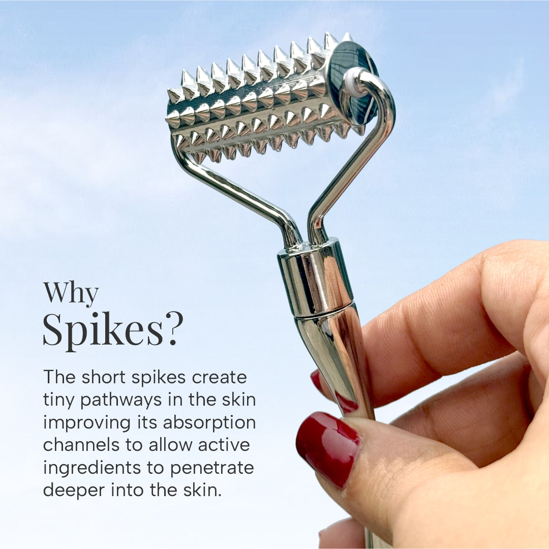 Collagen Boosting Spike Face Roller For Firm And Lifted Skin