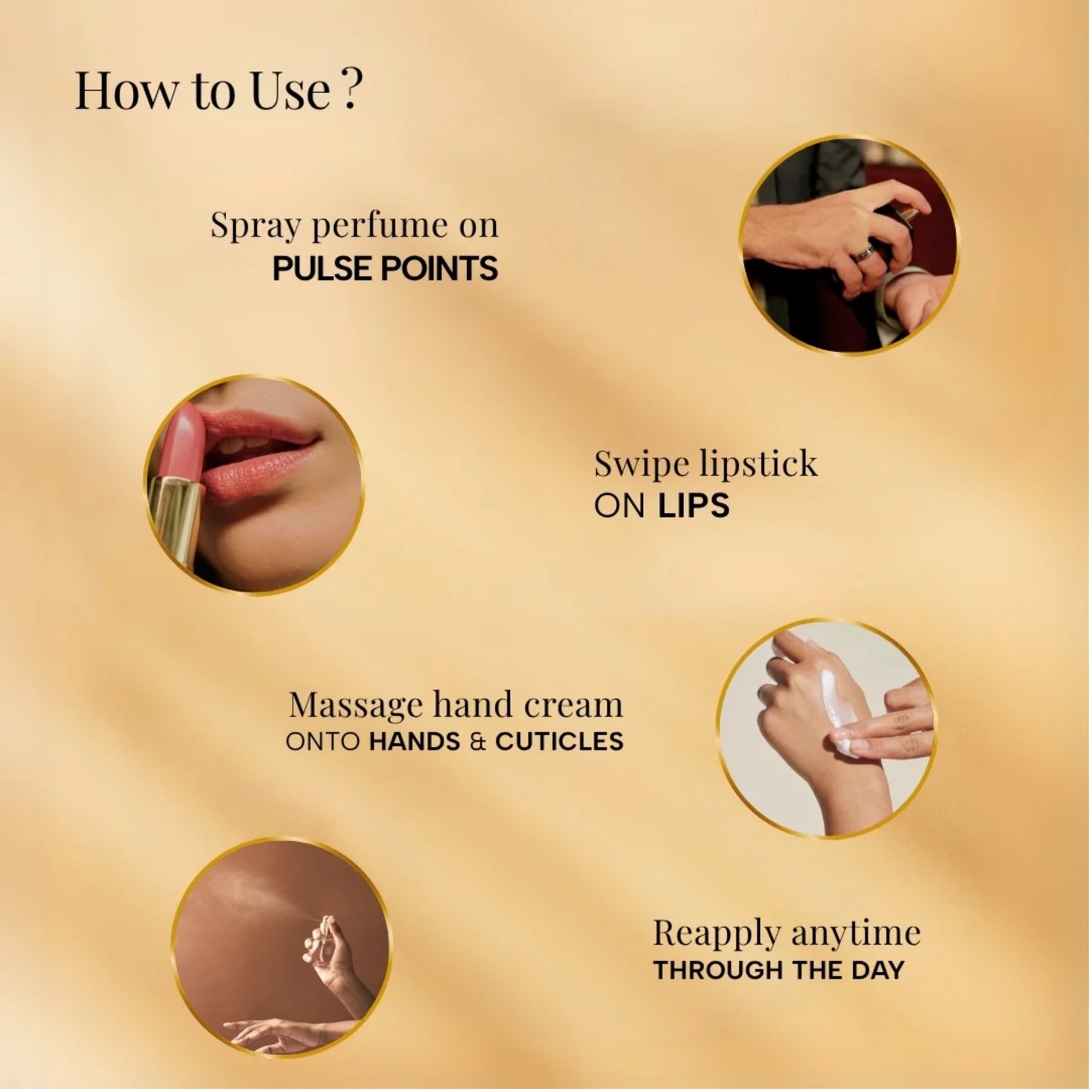 RAS Effortless Elegance Kit with Lipstick, Perfume & Hand cream