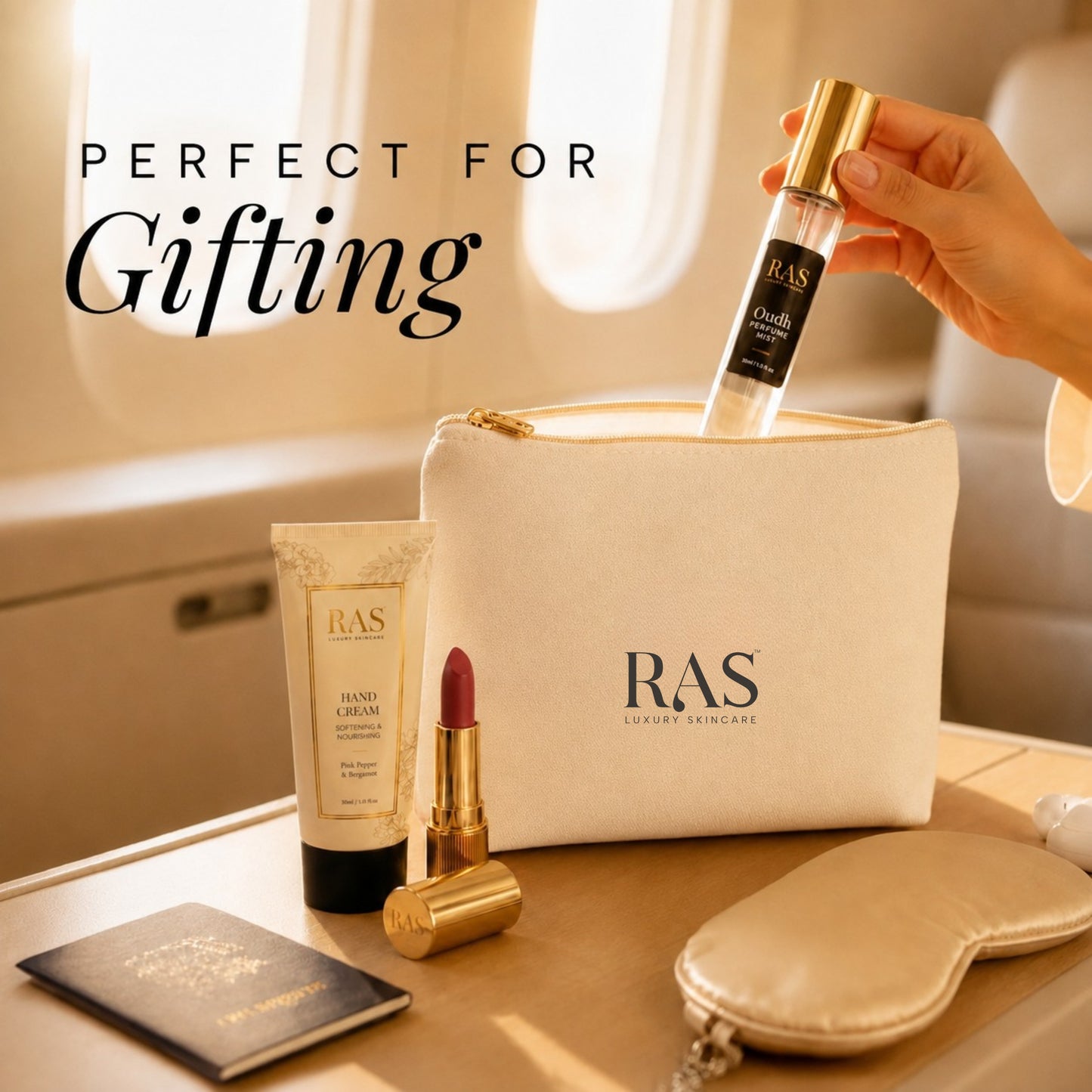 RAS Effortless Elegance Kit with Lipstick, Perfume & Hand cream