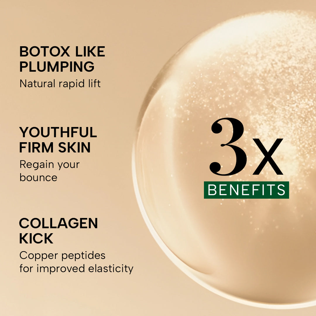 Collagen Boosting and Firming Serum with 2% Copper Peptides + Octapeptides for Botox- Like Lift – 30ml, image 3