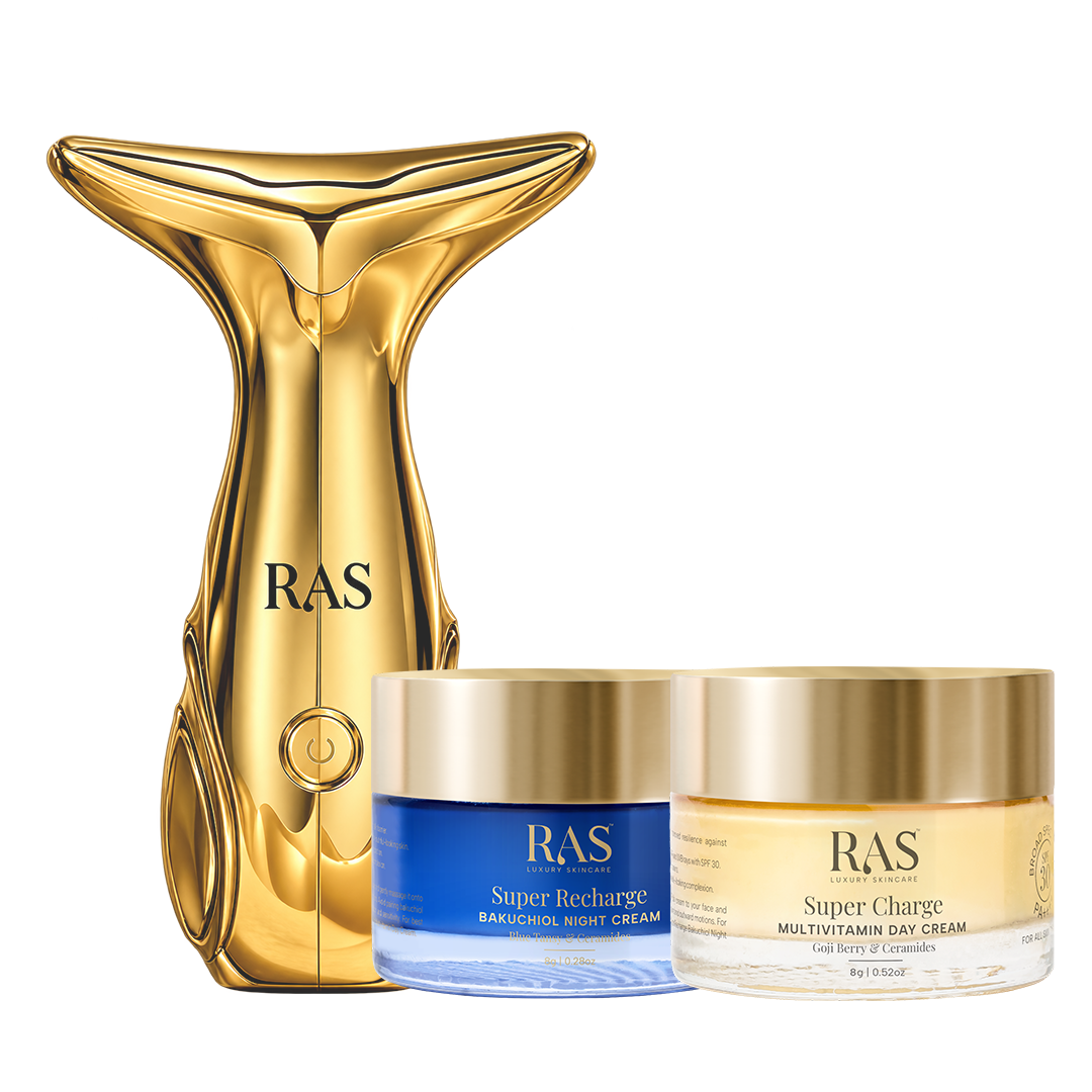 Free Golden Contour 3 in 1 Face & Neck Device + Night Cream + Day Cream