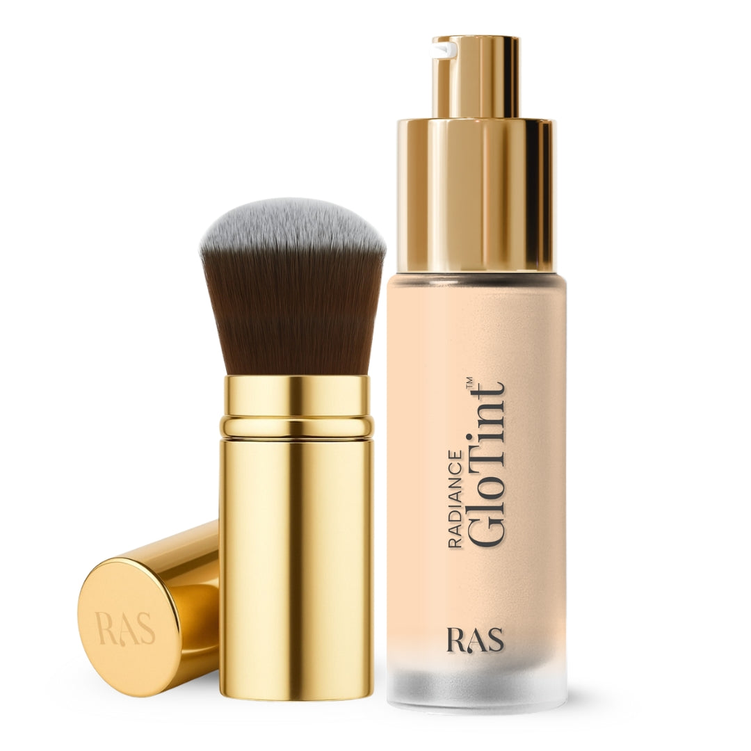 The Radiance Glo™ Perfecting Duo – Skin Tint with GloBlend Brush – Ashwood, image 1
