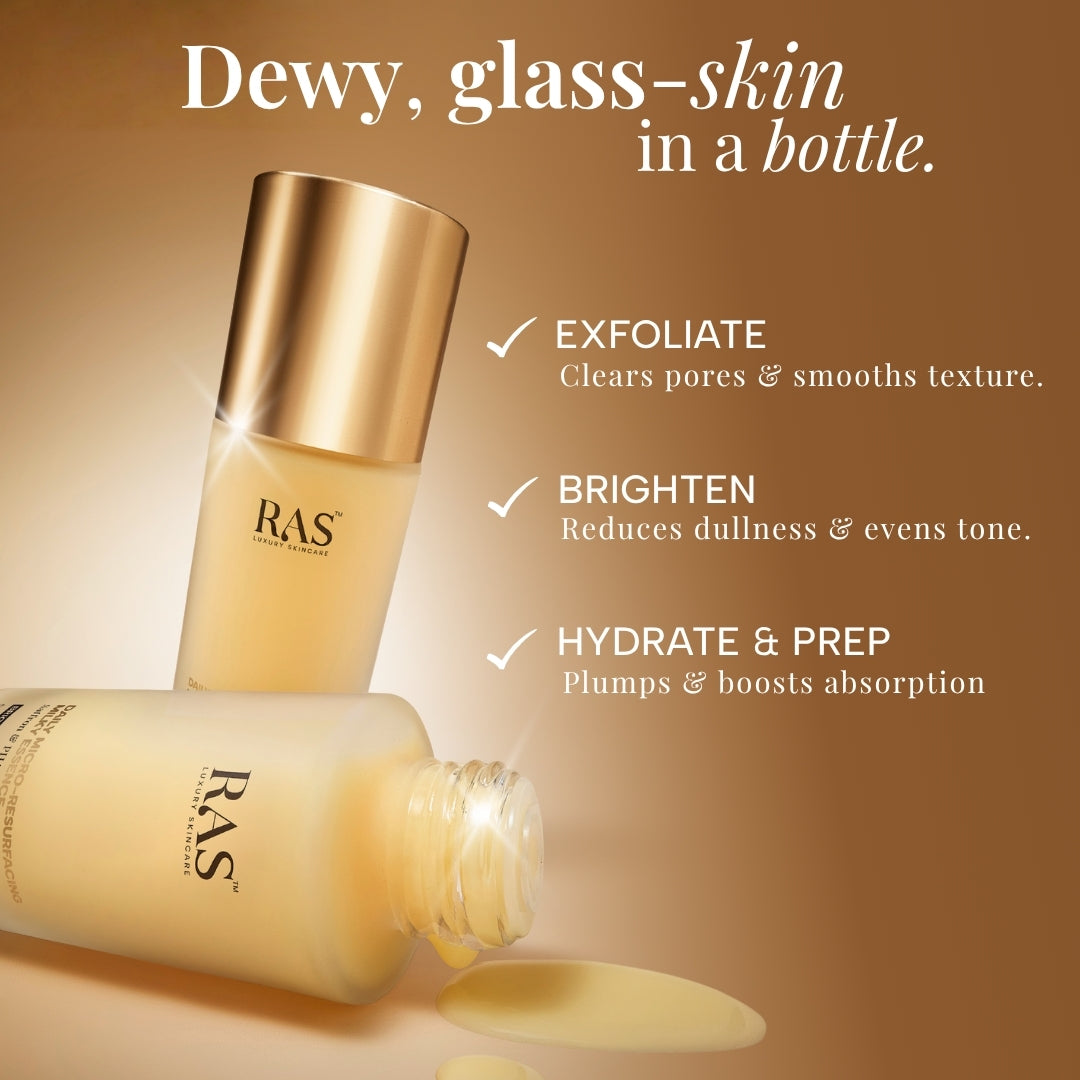 RAS Daily Micro-Resurfacing Milky Essence  toner for gentle exofliation & hydration