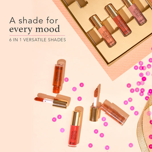 6-Piece Tinted Lip Balm Miniature Set | 10X More Hydration