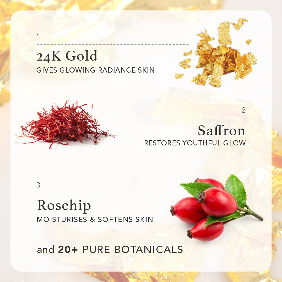 Golden Glow Massage Gift Set for Bright and Firm Skin