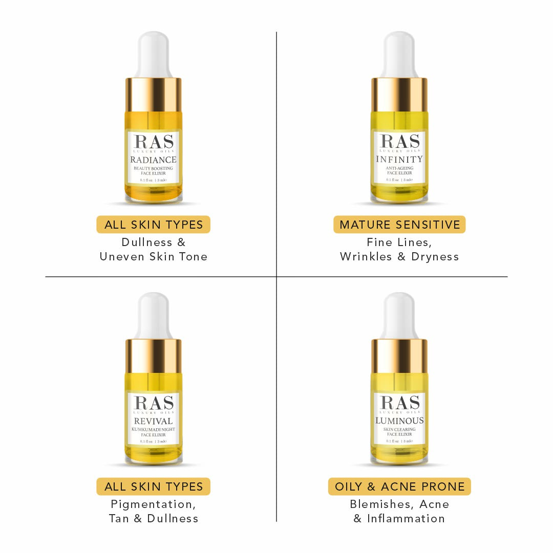 Gift of Glow - 4 Piece Face Elixir Miniature Set