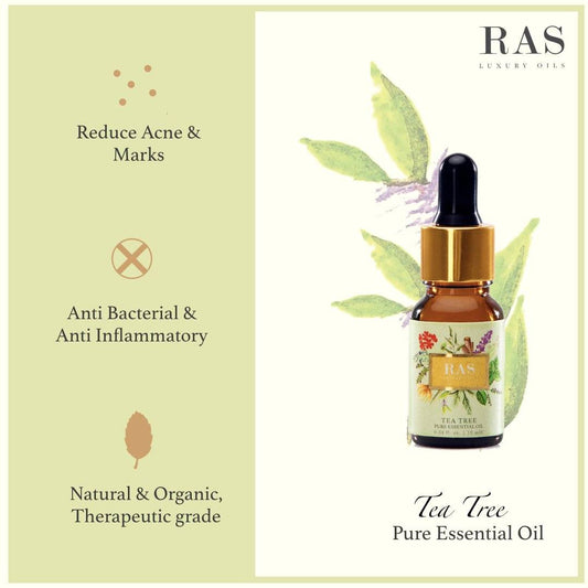 Tea Tree Pure Essential Oil-RAS Luxury Oils India-Essential Oils,hair oil