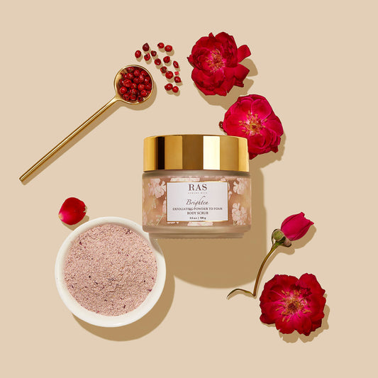 Brighten Exfoliating Powder To Foam Body Scrub